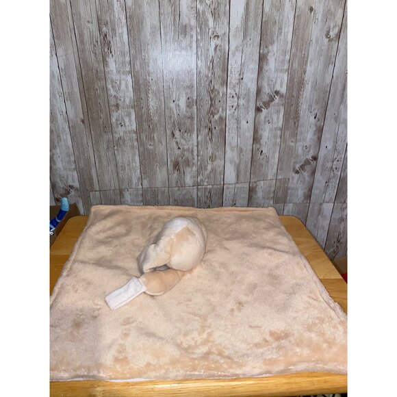 Carters 2018 Tan Puppy Dog Lovey Security Blanket Plush Baby Pacifier Holder - Picture 6 of 8